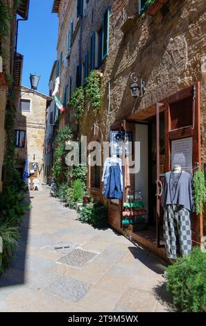 Città vecchia, Pienza, Toscana, Italia Foto Stock