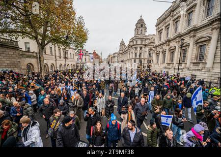 Londra, Regno Unito. 26 novembre 2023. marcia di protesta contro il semismo. Crediti: Guy Bell/Alamy Live News Foto Stock