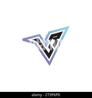 Combinazione di lettere LR, logo originale o logo iniziale di gioco come concept design ispiratore Illustrazione Vettoriale