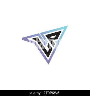 Combinazione di lettere LP, logo accattivante o logo iniziale di gioco come concept design ispiratore Illustrazione Vettoriale