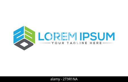 Design del logo ZDE creativo e moderno Illustrazione Vettoriale