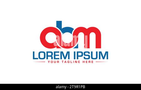 Design del logo ABM creativo ed esclusivo Illustrazione Vettoriale
