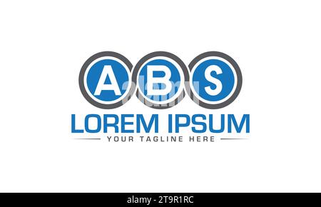Logo ABS Design esclusivo e moderno Illustrazione Vettoriale