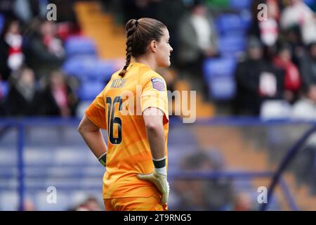 Liverpool FC vs Brighton FC Barclays Women's Super League PRENTON PARK TRANMERE INGHILTERRA 26 2023 NOVEMBRE Teagan Micah of Liverpool durante la partita di Super League femminile Barclays tra Liverpool FC e Brighton FC al Prenton Park Tranmere il 26 novembre 2023 a Birkenhead, Inghilterra. (Foto Alan Edwards per F2images) Foto Stock