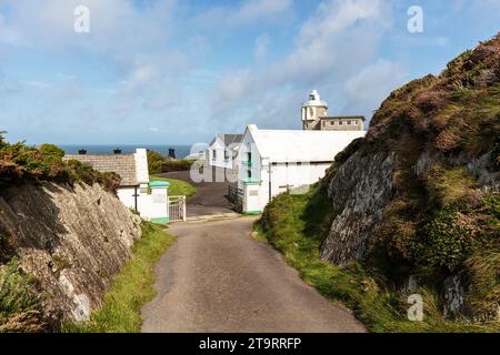 Faro di Bull Point Mortehoe, North Devon, Regno Unito, Inghilterra, faro di Bull Point, Mortehoe, faro, fari, Devon, Devon Coast, Foto Stock