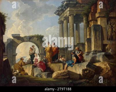 Apostolo Paolo predicazione sulle rovine 1744 di Giovanni Paolo Pannini Foto Stock