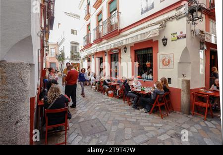 Las Teresas 1870, ristorante andaluso a Siviglia, Andalusia, Spagna Foto Stock