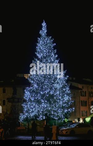 L'albero di Natale della luce Foto Stock