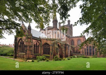 Chester Cathedral, Cathedral Church of Christ and the Blessed Virgin Mary, Chester Cheshire England UK Foto Stock