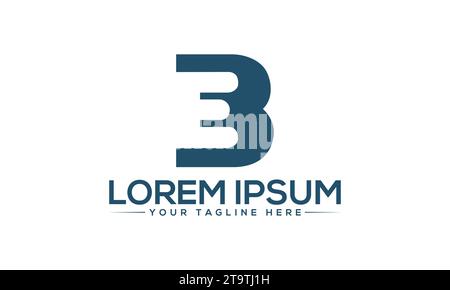 Logo BE Design esclusivo e moderno Illustrazione Vettoriale