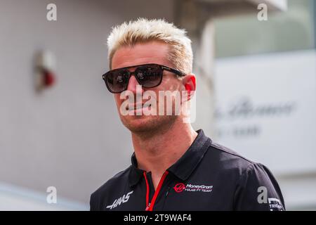 Monza, Emirati Arabi Uniti. 31 agosto 2023. Autodromo Nazionale Monza, Monza, Italia, 31.August.2023; Nico Hulkenberg della Germania e MoneyGram Haas F1 Team durante il Gran Premio d'ITALIA di Formula uno, Nico HUELKENBERG, Hülkenberg, ( foto di Jay HIRANO/ATP Images ) (HIRANO Jay/ATP/SPP) credito: SPP Sport Press Photo. /Alamy Live News Foto Stock