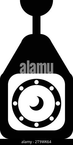 Icona telecamera CC tv design vettoriale, icona telecamera di sicurezza, simbolo tv CC, icona vettore telecamera CC TV. Segnale di avvertenza CCTV. Videosorveglianza. Retro trasparente Illustrazione Vettoriale