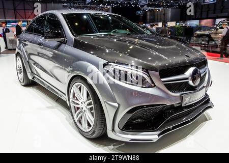 Auto personalizzata Hamann Mercedes AMG GLE 63 Coupé al Salone Internazionale dell'automobile di Ginevra. Svizzera - 2 marzo 2016. Foto Stock