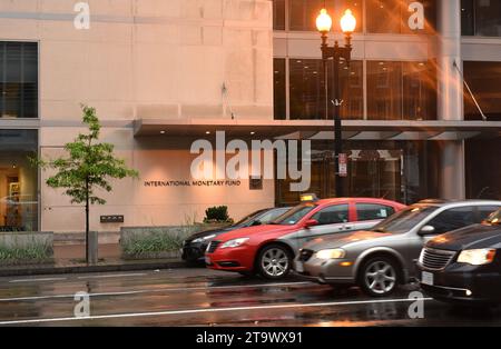 Washington, DC - 4 giugno 2018: Fondo monetario internazionale, sede centrale del FMI 2 Building (HQ2) a DC. Foto Stock