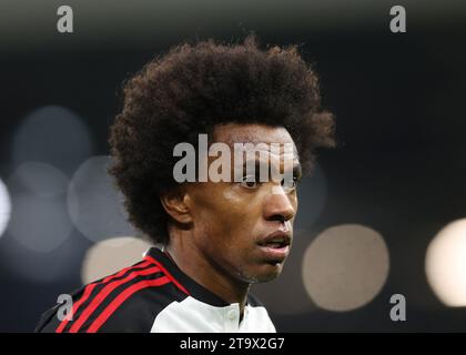 Londra, Regno Unito. 27 novembre 2023. Willian di Fulham durante la partita di Premier League a Craven Cottage, Londra. Il credito fotografico dovrebbe leggere: David Klein/Sportimage credito: Sportimage Ltd/Alamy Live News Foto Stock