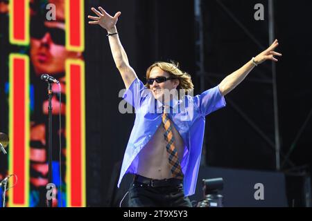 Harry Hayes (voce), da Irontom. Vive a Buenos Aires, in Argentina Foto Stock