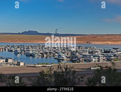 Molo di Lake Powell, Glen Canyon, Arizona e Utah, USA Foto Stock