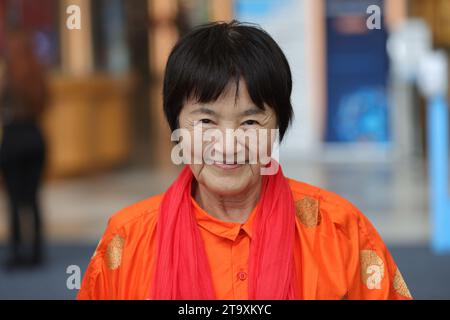 Nazioni Unite, New York, USA, 21 giugno 2023 - Yogmata Keiko Aikawa è la prima e unica donna, oltre che l'unica straniera, a diventare una Siddh Foto Stock