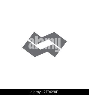 simbolo geometrico del tetto astratto degli edifici di fabbrica con logo vector Illustrazione Vettoriale