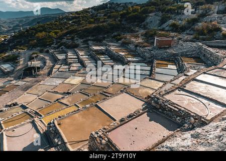 Saline, estrazione del sale, Salinas y Canteras, San Antonio Texcala, Puebla, Messico, 2022 Foto Stock