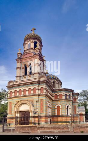 Cattedrale ortodossa di San Alessandro Nevskij in via Kilińskiego a Łódź, Łódzkie, Polonia Foto Stock