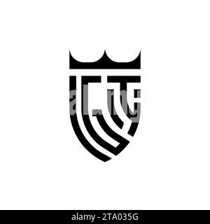 Lettere iniziali del logo gi Luxury con un design professionale di alta qualità che si adatta bene alla stampa Illustrazione Vettoriale