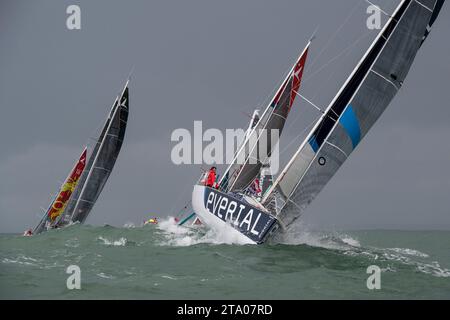 Tanguy LE TURQUAIS (Everial) durante la gara di vela monoscafo solo Maître Coq, partenza a Sables d'Olonne, Francia, il 16 marzo 2018 - foto Olivier Blanchet / DPPI Foto Stock