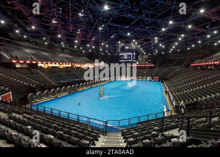 Illustrazione, vista generale, il bacino e i ventilatori 30 durante l'Indoor de France, All Star Wind Games 2016 , presso Accorhotels Arena, Parigi, Francia, il 1° aprile, 2016 - foto Olivier Blanchet / DPPI Foto Stock