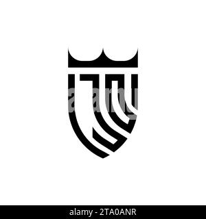 Lettere iniziali del logo JO Luxury con un design professionale di alta qualità che si adatta bene alla stampa Illustrazione Vettoriale