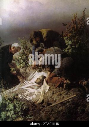 Discovery of the Body of King Louis the Second (dettaglio) 1860 di Bertalan Szekely Foto Stock