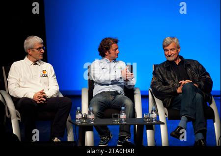 VELA - LE VENDEE GLOBE LA LEGENDE - LES SABLES D'OLONNE (FRA) - 25/10/2012 - FOTO OLIVIER BLANCHET / DPPI - VINCENT RIOU - ARNAUD BOISSIERES - JEAN-LUC VAN DEN HEEDE Foto Stock