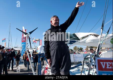 VELA - VELUX 5 OCEANS 2010 - LA ROCHELLE (FRA) - 17/10/2010 - FOTO : OLIVIER BLANCHET / DPPI - DEREK HATFIELD (ECO 60 - SPIRIT OF CANADA) Foto Stock