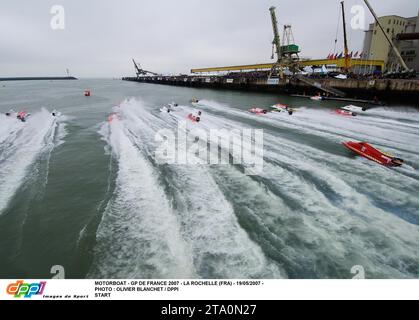 MOTOSCAFO - GP DE FRANCE 2007 - LA ROCHELLE (FRA) - 19/05/2007 - FOTO : OLIVIER BLANCHET / DPPI START Foto Stock