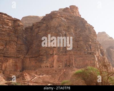 Tombe di leoni di Dadan, Alula, Arabia Saudita Foto Stock