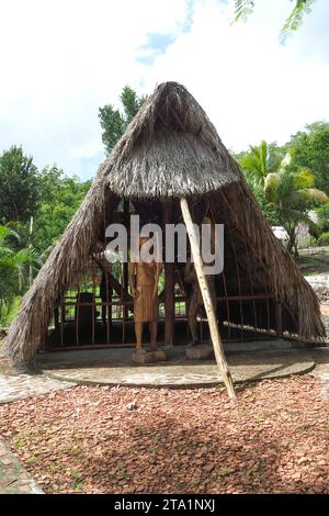 La Savane des Esclaves, le musée historique en Martinique, créé par Gilbert Larose, Les Trois-Îlets, Antilles Foto Stock