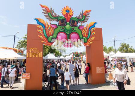 27esima edizione del festival Dipavali a St-André, Isola di Reunion, Francia. Foto Stock