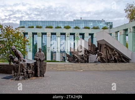 Insurrezione di Varsavia monumento, Varsavia, Polonia Foto Stock