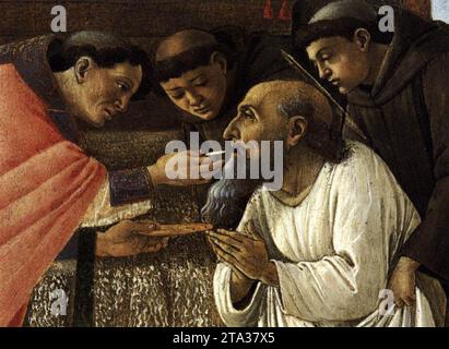L'ultima Comunione di San Girolamo (dettaglio) c. 1495 di Sandro Botticelli Foto Stock