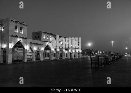 Souq Waqif un vecchio mercato a Doha 25-11-2023 Doha Qatar Foto Stock