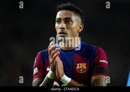 Barcellona, spagnolo. 28 novembre 2023. Raphina (FC Barcelona) è raffigurata durante la partita di Champions League tra FC Barcelona e Porto FC, allo stadio Estadi Lluis Companys di Barcellona, Spagna, martedì 28 novembre 2023. Foto: Siu Wu Credit: dpa/Alamy Live News Foto Stock