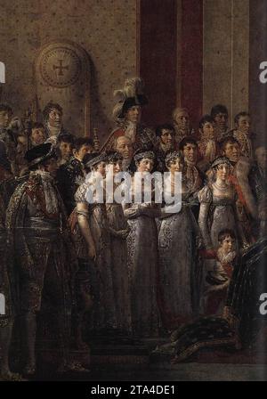 Consacrazione dell'imperatore Napoleone i (dettaglio) 1805-07 di Jacques-Louis David Foto Stock