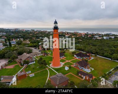 Foto aerea del drone Ponce De Leon Faro insenatura Florida USA Foto Stock