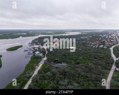 Faro a Ponce Inlet Florida USA Foto Stock