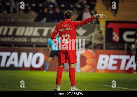 Ignacio De Arruabarrena durante la partita di Liga Portugal 23/24 tra SC Farense e FC Arouca, Estadio de Sao Luis, Faro, Portogallo. (Maciej Rogowski) Foto Stock