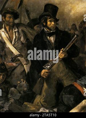 Liberty Leading the People (dettaglio) 1830 di Eugene Delacroix Foto Stock