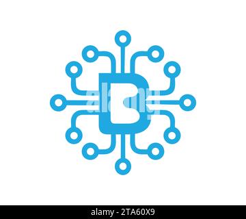 riquadro vettoriale del design del logo dati Illustrazione Vettoriale