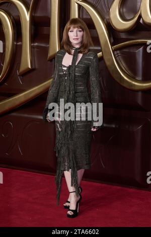 Londra, Regno Unito . 28 novembre, 2023 . Nicola Roberts nella foto alla prima mondiale di WONKA tenutasi alla Royal Festival Hall. Crediti: Alan D West/Alamy Live News Foto Stock