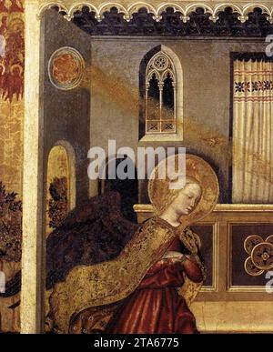 Annunciazione (dettaglio) c. 1425 di gentile da Fabriano Foto Stock