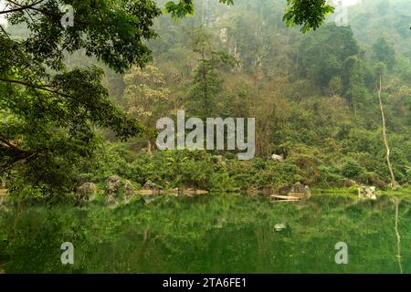 Blue Lagoon 4 bei Vang Vieng, Laos, Asien | Blue Lagoon 4 vicino a Vang Vieng, Laos, Asia Foto Stock