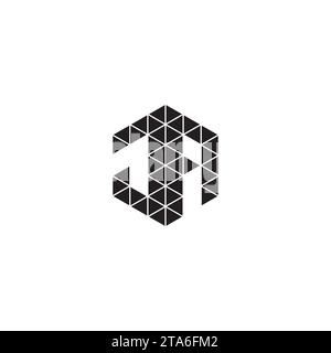 JA lettere iniziali del logo in un design professionale di alta qualità che si adatta bene a qualsiasi supporto di stampa Illustrazione Vettoriale